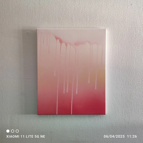 Peinture acrylique et bombe sur toile
